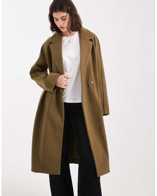 Abrigo Verde Cómodo De ASOS de color White