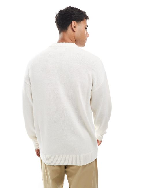 Jack & Jones – oversize-pullover in White für Herren