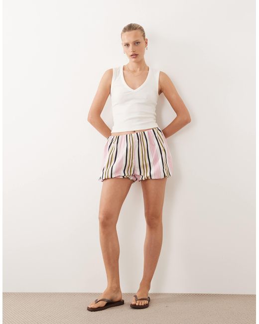 ASOS White Bubble Shorts