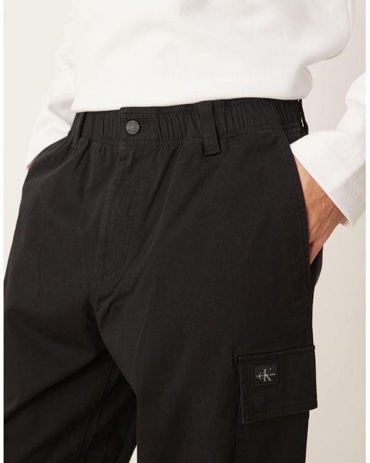 Calvin Klein White Regular Straight Cargo for men