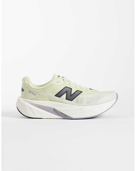 New Balance White Fuelcell Rebel V5 Running Trainers