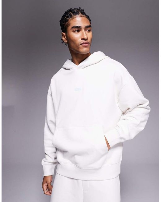 HUGO Gray Loose Fit Hoodie for men