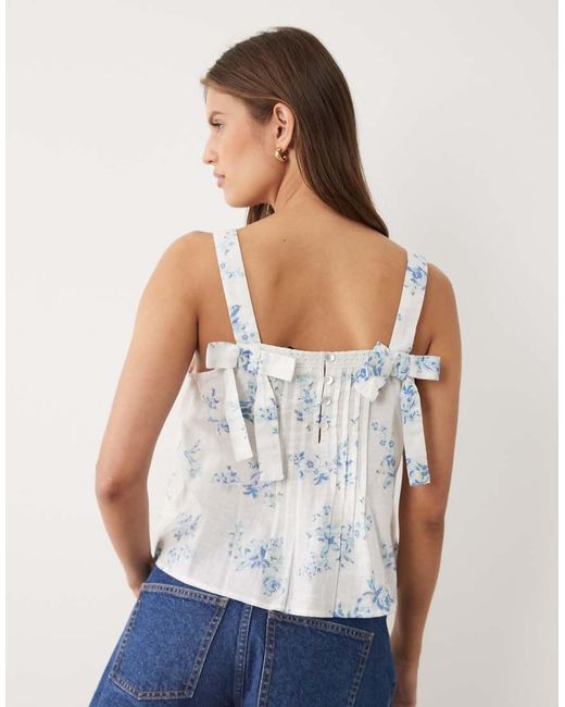 Wednesday's Girl White Wednesdays Girl Floaty Lace Tiered Smock Top
