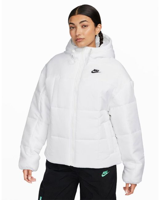 Nike White Essential Puffer Jacket