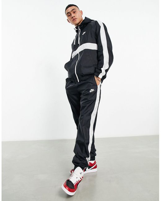 Chándal con rayas laterales Nike de hombre de color Blanco | Lyst