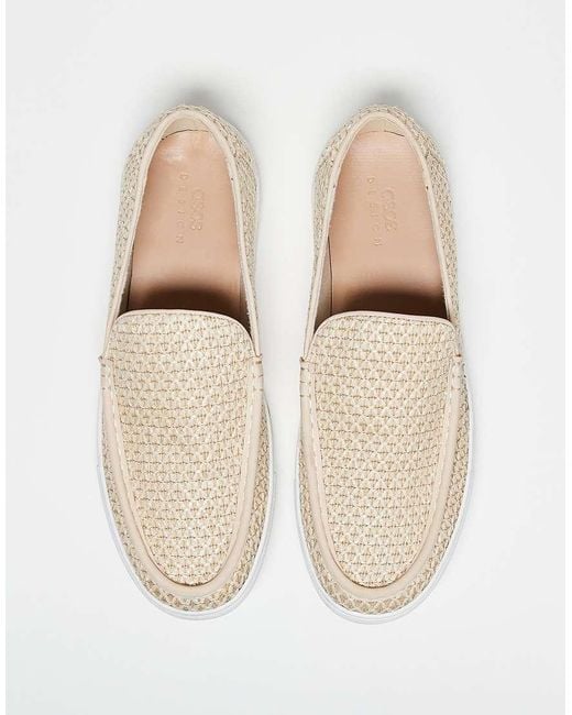 ASOS Natural Cupsole Loafers for men