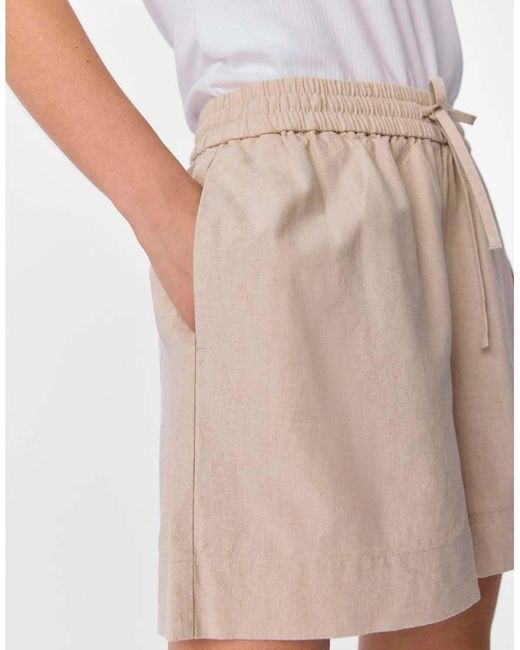 Pantalones Cortos Beis De -Neutro Object de color White