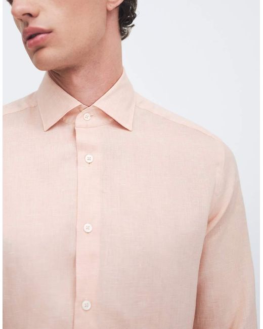 Mango Natural 100% Linen Relaxed Fit Shirt for men