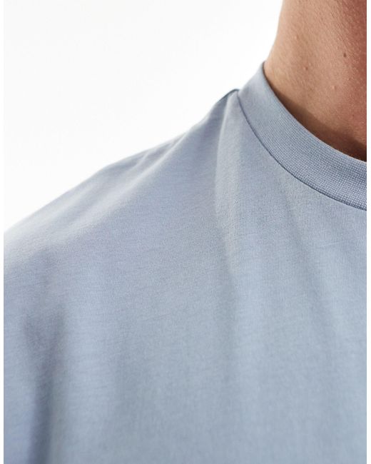 ASOS – 5er-pack oversize-t-shirts in Blue für Herren