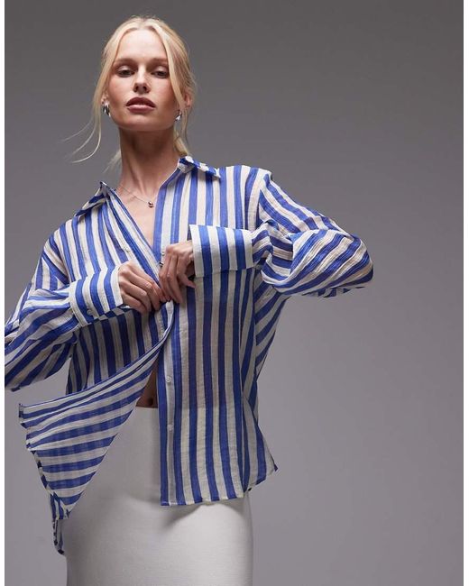 Mango Blue Lightweight Shirt