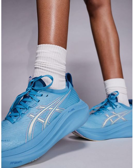 Asics Blue Gel-Nimbus 27 Running Trainers