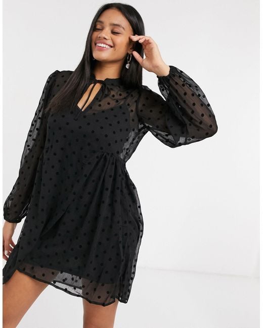 polka dot smock