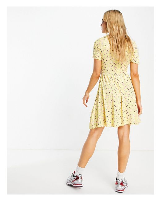 french connection yellow floral dress
