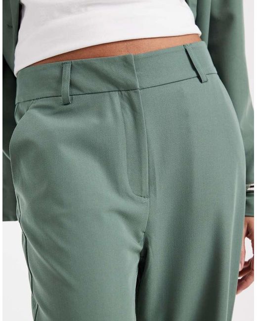 Vero Moda Green Straight Leg Tailored Pants