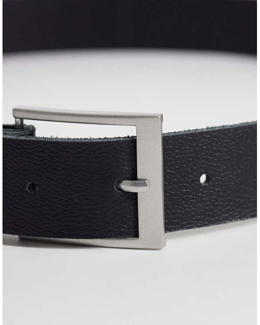Weekday Gray Premium Leather Belt