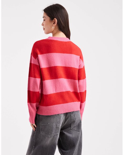 Pull ras Brave Soul en coloris Red