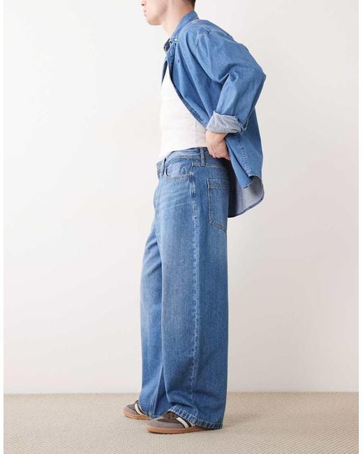 Jack & Jones Blue Joey Barrel Jeans for men