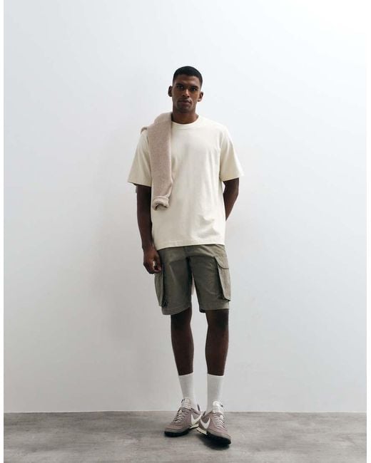 Abercrombie & Fitch White Short Sleeve Premium Heavyweight T-shirt for men