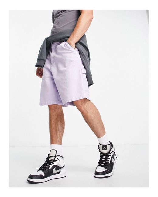 Pantaloncini lillaBershka in Cotone da Uomo colore Viola | Lyst
