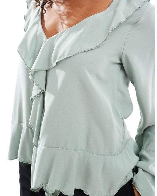 Vero Moda Gray – boho-bluse