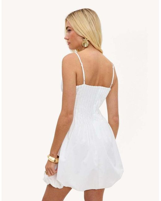 Loavies White Hold Each Second Balloon Dress