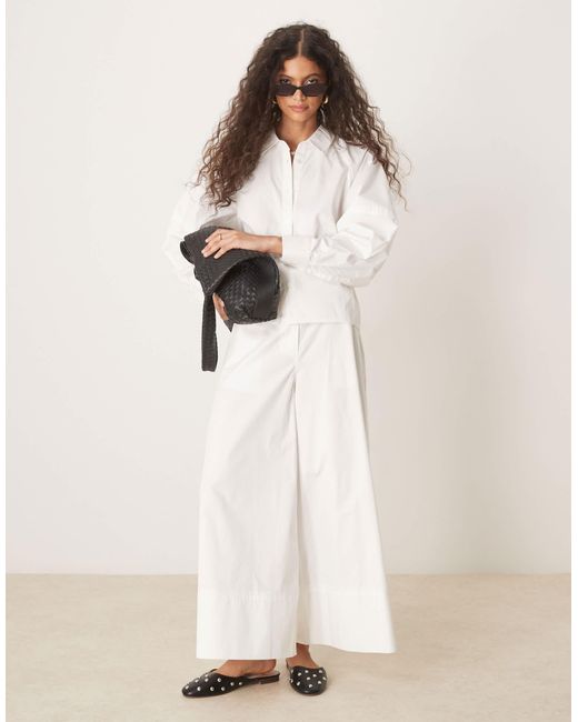 ASOS White – locker geschnittene hemdbluse