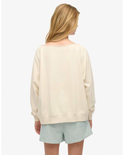 Athletic essentials - sweat ras Superdry en coloris Natural