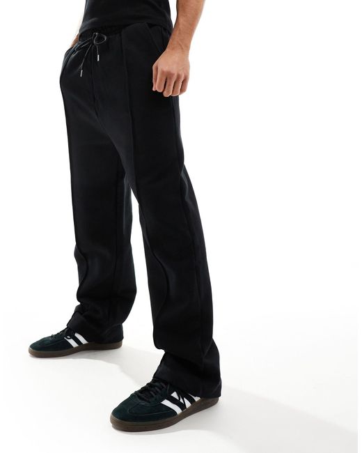 ASOS – schwere oversize-jogginghose in Black für Herren