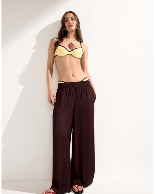 Calzedonia Natural Piping Balconette Bikini Top