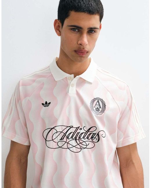 Adidas Originals White Summer Jersey With Script Logo