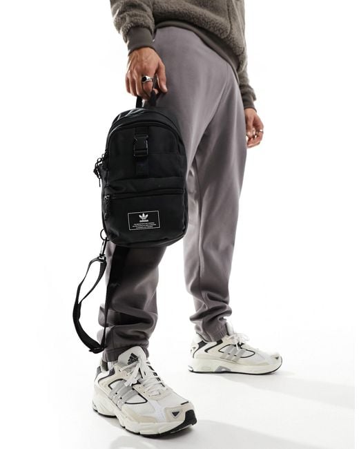 Adidas Originals Gray Utility 3.0 Sling Backpack for men