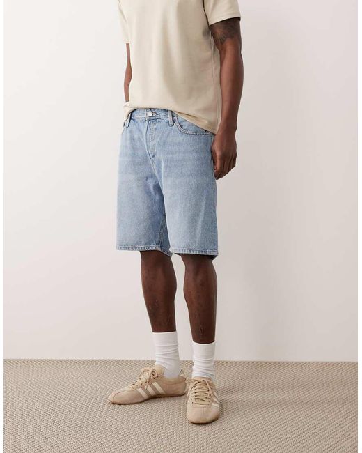 Jack & Jones Natural Tony Loose Denim Shorts for men
