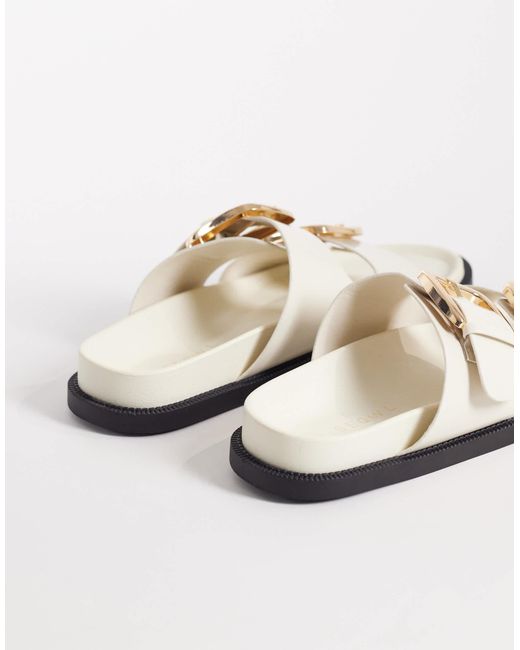 SEQWL White – flache sandalen