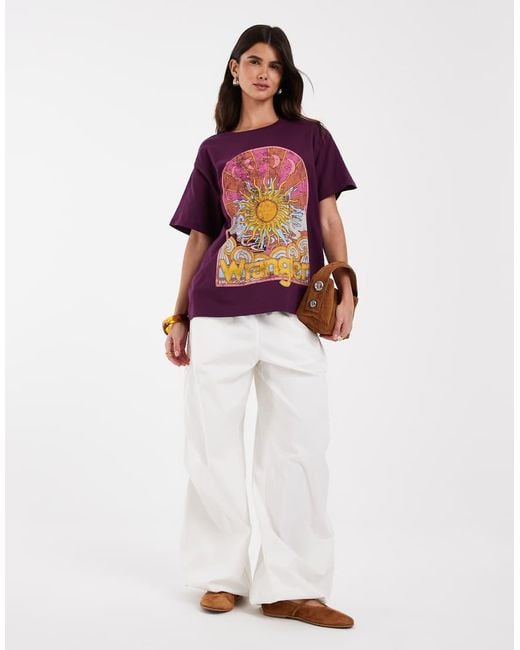 Wrangler Purple Girlfriend Tee