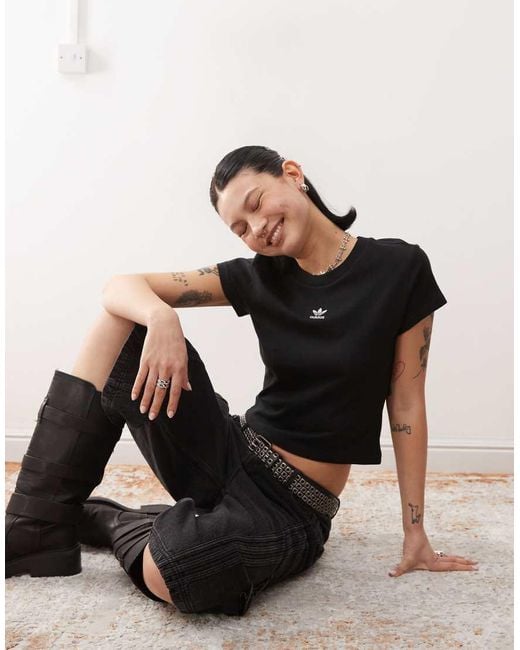 Adidas Originals Black Essentials Slim Tee