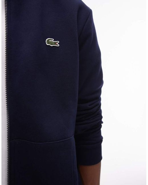 Lacoste Blue Zip Up Hoodie for men