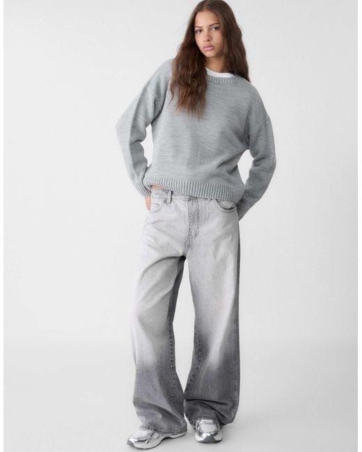 Stradivarius Gray – strickpullover