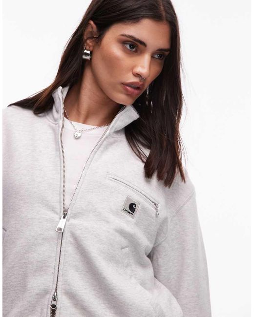 Carhartt White Detroit Sweat Jacket