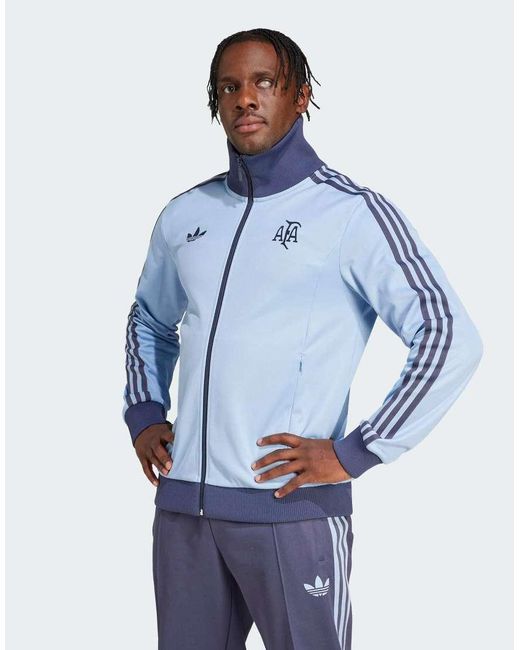 Adidas Originals Blue Argentina Anniversary Track Top for men