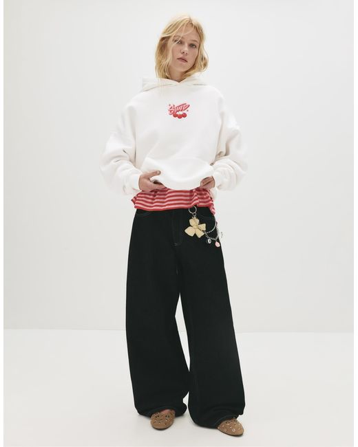 Pull&Bear White – kapuzenpullover
