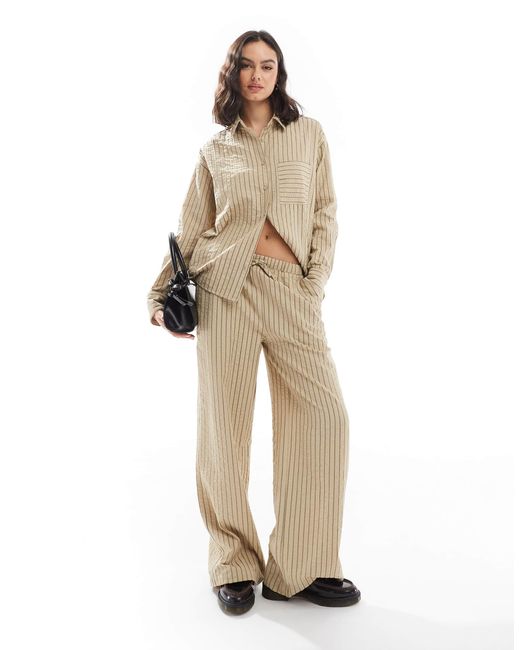 Threadbare Natural – gestreifte schlupfhose