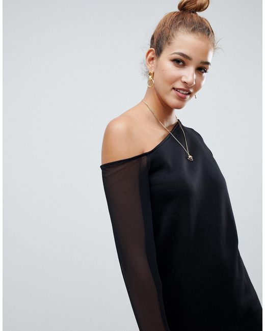 off the shoulder sweat dress