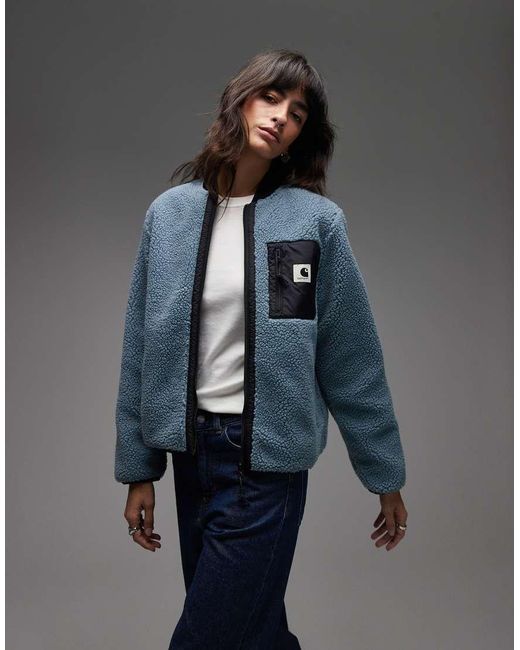 Chaqueta De Borreguito Janet Liner De Carhartt de color Blue