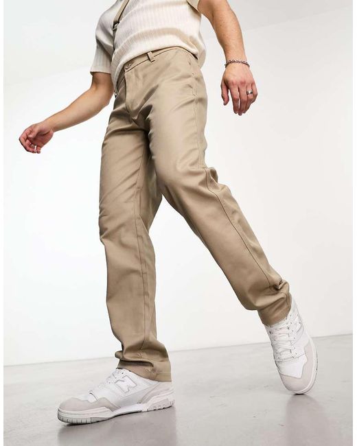 Only & Sons Natural Loose Fit Worker Chino for men