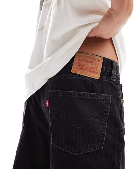 Vaqueros Negros De Corte Recto Holgado 565 '97 De Levi's de hombre de color White