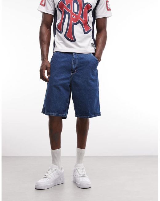 Carhartt Blue Simple Relaxed Fit Shorts for men