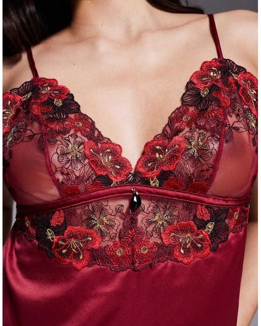 Ann Summers Red Shimmering Chemise