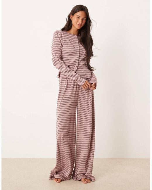 ASOS Pink Rib Cardigan