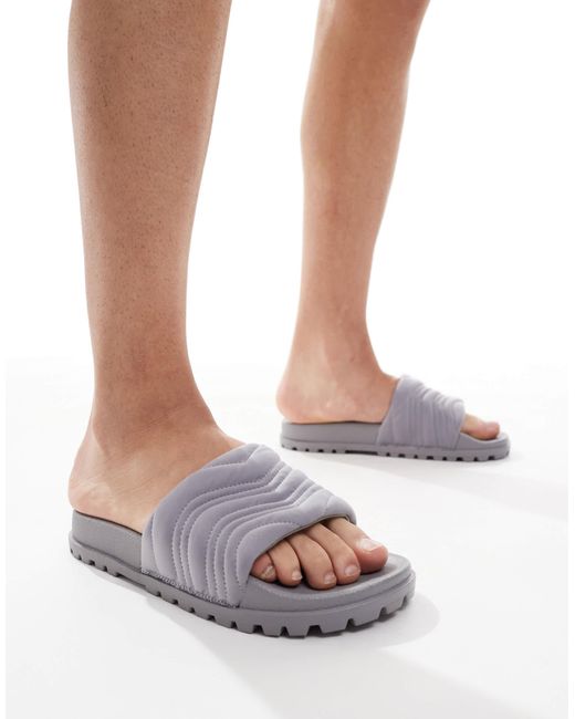 ASOS White Slider Sandals for men