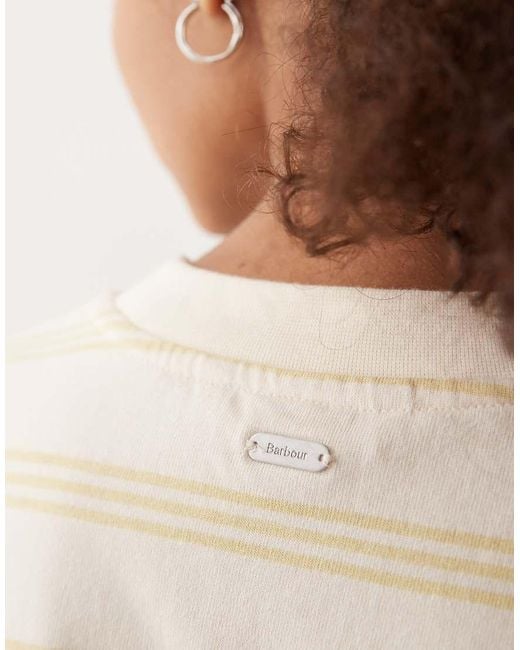 Barbour Natural Dartmoor Long Sleeve Striped Top